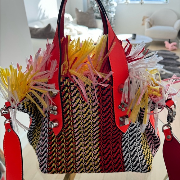 Christian louboutin raffia hand bag - Picture 1 of 6